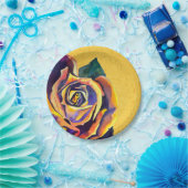 ゴールデンバラゴシック水彩画 ペーパープレート (パーティー)