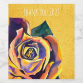 ゴールデンバラゴシック水彩画 ワインラベル (シングルラベル)