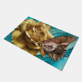 ゴールデンバラドッグウイングバタフライウイング ドアマット (アングル)