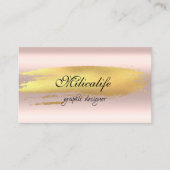 ゴールデンバラモダングラフィックデザイナー名刺 名刺 (正面)