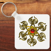 ゴールデンバラルビー キーホルダー (正面)