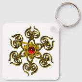 ゴールデンバラルビー キーホルダー (裏面)