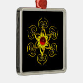 ゴールデンバラルビー,ブラック メタルオーナメント (右)