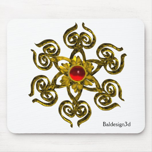 ゴールデンバラルビー マウスパッド (正面)