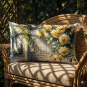 ゴールデンバラ素朴オンストーンコテージウォール ランバークッション