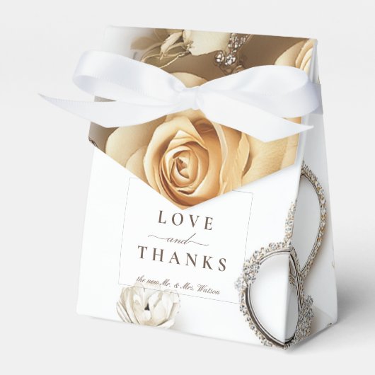 ゴールデンバラ結婚とリング フェイバーボックス (正面サイド)