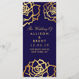 ゴールデンバラ結婚式 プログラムブルー プログラム