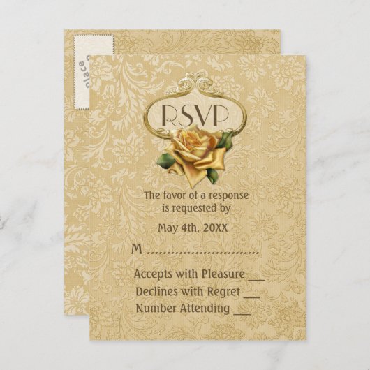 ゴールデンバラ50周年記念RSVP インビテーションポストカード (正面/裏面)