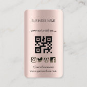 ゴールデンバラ – ソーシャルメディアQRコード名刺 名刺 (正面)