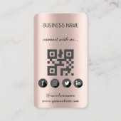 ゴールデンバラ – ソーシャルメディアQRコード名刺 名刺 (正面)