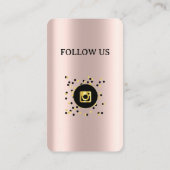 ゴールデンバラ – ソーシャルメディアQRコード名刺 名刺 (裏面)