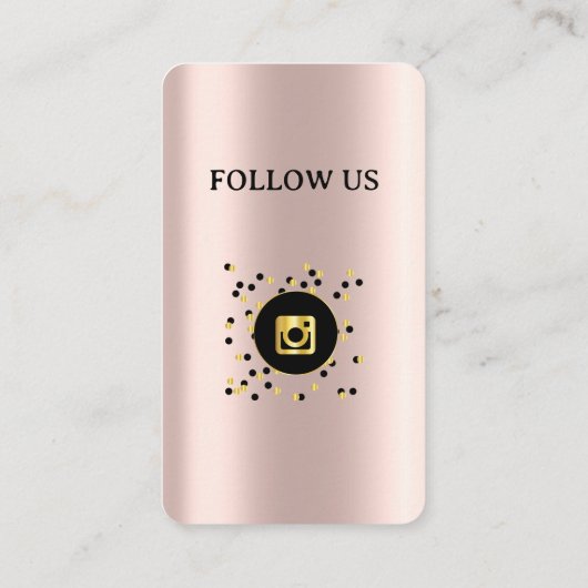 ゴールデンバラ – ソーシャルメディアQRコード名刺 名刺 (裏面)