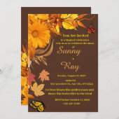 ゴールデンバラ&蝶結婚ズ 招待状 (正面/裏面)