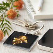 ゴールデンバラ(金ゴールドバラ) キーホルダー (正面右)