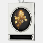 ゴールデンバラ(金ゴールドバラ) シルバープレートバナーオーナメント (左)