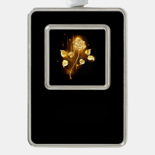 ゴールデンバラ(金ゴールドバラ) シルバープレートフレームオーナメント (正面)
