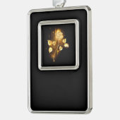 ゴールデンバラ(金ゴールドバラ) シルバープレートフレームオーナメント (左)