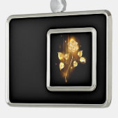 ゴールデンバラ(金ゴールドバラ) シルバープレートフレームオーナメント (左)