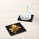ゴールデンバラ(金ゴールドバラ) スクエアペーパーコースター (インサイチュ)