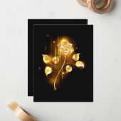 ゴールデンバラ(金ゴールドバラ) ノートカード (正面/裏面インサイチュ)