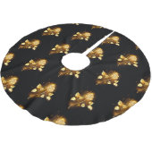 ゴールデンバラ(金ゴールドバラ) ブラッシュドポリエステルツリースカート (アングル)