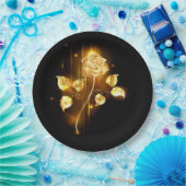 ゴールデンバラ(金ゴールドバラ) ペーパープレート (パーティー)