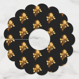 ゴールデンバラ(金ゴールドバラ) ワイングラスタグ