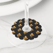 ゴールデンバラ(金ゴールドバラ) ワイングラスタグ (クローズアップ)