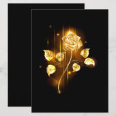 ゴールデンバラ(金ゴールドバラ) 招待状 (正面/裏面)