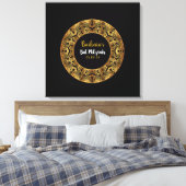 ゴールデンバルミツワーサインインボード キャンバスプリント (インサイチュ (寝室))
