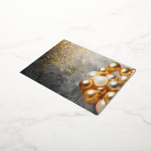 ゴールデンバルーンをテーマにした 箔シーズンポストカード (回転した状態)