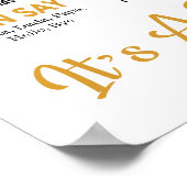 ゴールデンバルーン16x20テンプレート誕生日 ポスター (角)