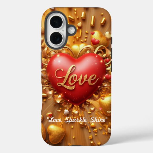 "ゴールデンバレンタイングロウ" Case-Mate iPhoneケース (裏面)