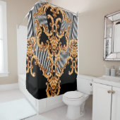 ゴールデンバロックオーナメント シャワーカーテン (インサイチュ)