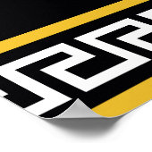 ゴールデンバロック:ギリシャ縁ど黒 ポスター (角)