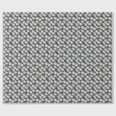 ゴールデンバロック：フローラチェーンテクスチャ ラッピングペーパー (フラット)