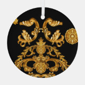 ゴールデンバロック、装飾要素。 ガラスオーナメント (裏面)