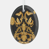 ゴールデンバロック、装飾要素。 ガラスオーナメント (正面左)