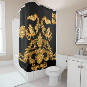 ゴールデンバロック、装飾要素。 シャワーカーテン (インサイチュ)