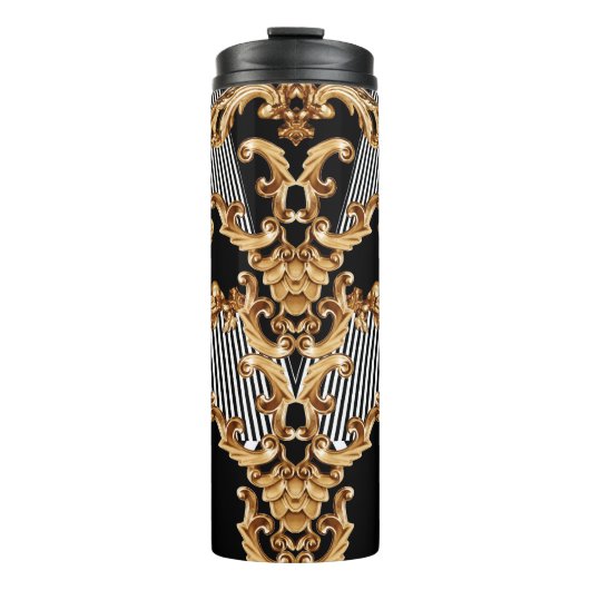 ゴールデンバロック、複雑なオーナメントデザイン。 タンブラー (正面)