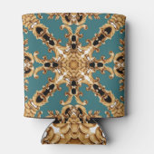 ゴールデンバロック、豪華なオーナメントデザイン。 缶クーラー (裏面)