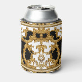 ゴールデンバロック：豪華な装飾デザイン。 缶クーラー (缶裏面)