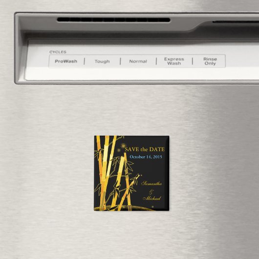 ゴールデンバンボース:日付の磁結婚石を保存 マグネット (インサイチュ (食洗機))