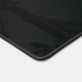 ゴールデンバードスカルオンブラックバックグラウンド デスクマット (コーナー)