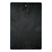 ゴールデンバードスカルオンブラックバックグラウンド ミニクリップボード (裏面)