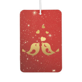 ゴールデンバードハート赤い光沢のある美素朴しい カーエアーフレッシュナー