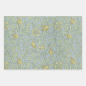ゴールデンバードヴィンテージモリスパターンフローラバラ ラッピングペーパーシート (正面3)