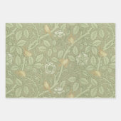 ゴールデンバードヴィンテージモリスパターンフローラバラ ラッピングペーパーシート (正面2)
