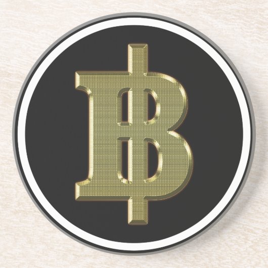ゴールデンバー฿ーのタイ通貨฿ コースター (正面)