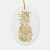 ゴールデンパイナップルデザイン セラミックオーナメント (裏面)